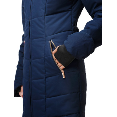 Manteau hiver long Equestrian Stockholm Denali femme Lagoon blush