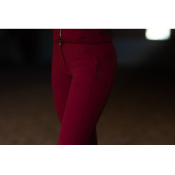 Pantalon d'équitation Equestrian Stockholm Elite femme Bordeaux