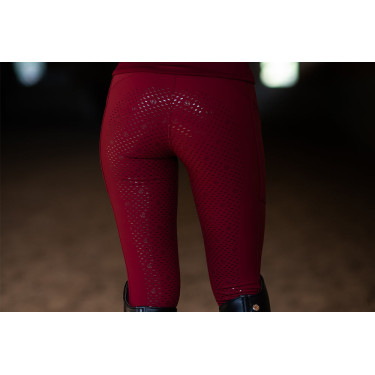 Pantalon d'équitation Equestrian Stockholm Elite femme Bordeaux
