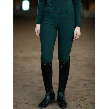 Pantalon d'équitation Equestrian Stockholm Elite femme Dramatic monday Vert