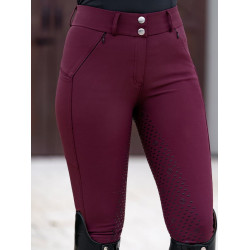 Pantalon d'équitation Equestrian Stockholm Elite femme Merlot Rouge