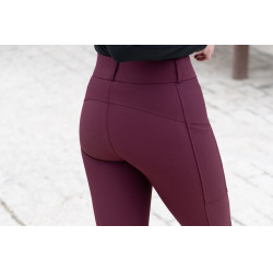 Pantalon d'équitation Equestrian Stockholm Elite femme Merlot Rouge