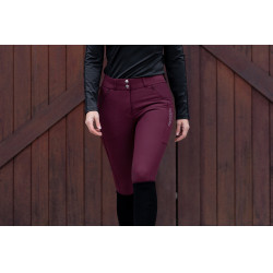 Pantalon d'équitation Equestrian Stockholm Elite femme Merlot Rouge