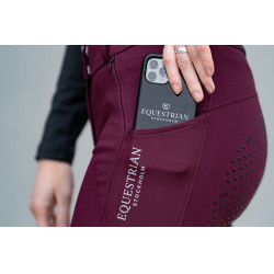 Pantalon d'équitation Equestrian Stockholm Elite femme Merlot Rouge
