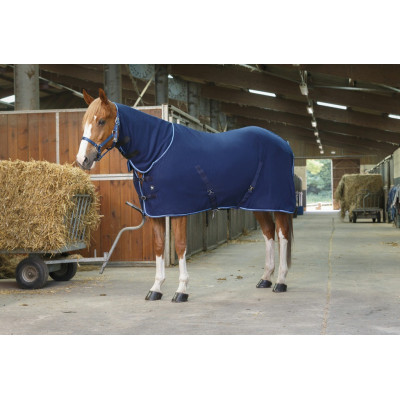 Chemise polaire Riding World Combo Marine / bleu ciel