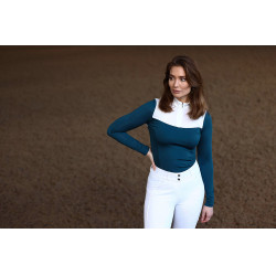 Pantalon d'équitation Equestrian Stockholm Elite femme Blanc perfection