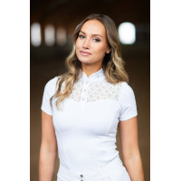 Polo de concours Equestrian Stockholm Cristal Champion femme Blanc perfection