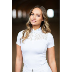 Polo de concours Equestrian Stockholm Cristal Champion femme Blanc perfection