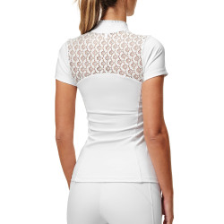 Polo de concours Equestrian Stockholm Cristal Champion femme Blanc perfection