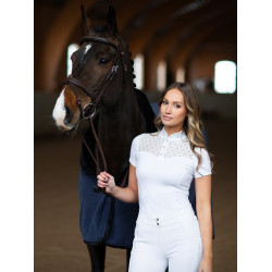 Polo de concours Equestrian Stockholm Cristal Champion femme Blanc perfection