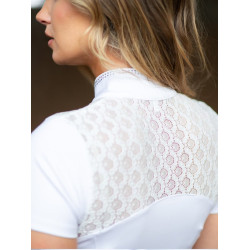 Polo de concours Equestrian Stockholm Cristal Champion femme Blanc perfection