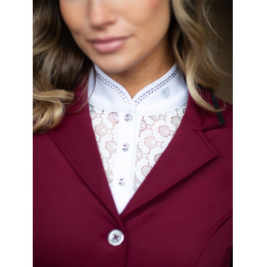 Polo de concours Equestrian Stockholm Cristal Champion femme Blanc perfection