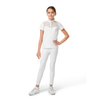 Polo de concours Equestrian Stockholm Cristal Champion Young Rider Blanc Polo de concours Equestrian Stockholm Cristal Champion Young Rider Blanc