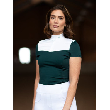 Polo de concours Equestrian Stockholm Fine Line femme manches courtes Dramatic monday Polo de concours Equestrian Stockholm Fine Line femme manches courtes Dramatic monday