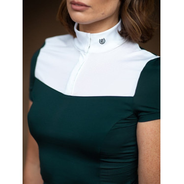 Polo de concours Equestrian Stockholm Fine Line femme manches courtes Dramatic monday Polo de concours Equestrian Stockholm Fine Line femme manches courtes Dramatic monday