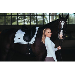 Polo de concours Equestrian Stockholm Light Breeze femme manches longues UV Blanc perfection Polo de concours Equestrian Stockholm Light Breeze femme manches longues UV Blanc perfection