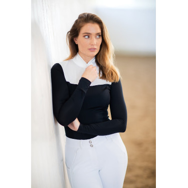 Polo de concours Equestrian Stockholm Revenew manches longues femme