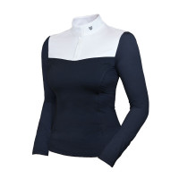 Polo de concours manches longues Equestrian Stockholm refined femme Marine Bleu marine Polo de concours manches longues Equestrian Stockholm refined femme Marine Bleu marine