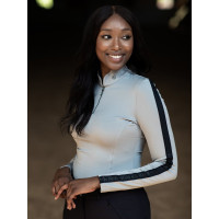 Polo manches longues Equestrian Stockholm Reflective Power femme Noir lumineux Polo manches longues Equestrian Stockholm Reflective Power femme Noir lumineux