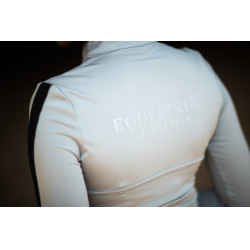 Polo manches longues Equestrian Stockholm Reflective Power femme Noir lumineux Polo manches longues Equestrian Stockholm Reflective Power femme Noir lumineux