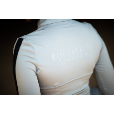 Polo manches longues Equestrian Stockholm Reflective Power femme Noir lumineux Polo manches longues Equestrian Stockholm Reflective Power femme Noir lumineux