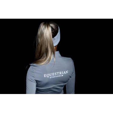 Polo manches longues Equestrian Stockholm Reflective Power femme Noir lumineux Polo manches longues Equestrian Stockholm Reflective Power femme Noir lumineux