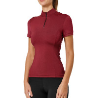 Polo UV Proction Equestrian Stockholm manches courtes femme Bordeaux