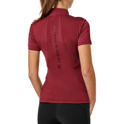 Polo UV Proction Equestrian Stockholm manches courtes femme Bordeaux