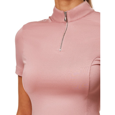 Polo UV Proction Equestrian Stockholm manches courtes femme Rose