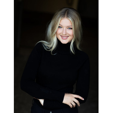 Pull col roulé tricoté Equestrian Stockholm femme Noir édition Pull col roulé tricoté Equestrian Stockholm femme Noir édition