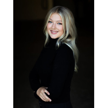 Pull col roulé tricoté Equestrian Stockholm femme Noir édition Pull col roulé tricoté Equestrian Stockholm femme Noir édition