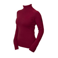 Pull col roulé tricoté Equestrian Stockholm femme Bordeaux Pull col roulé tricoté Equestrian Stockholm femme Bordeaux
