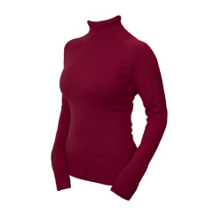 Pull col roulé tricoté Equestrian Stockholm femme Bordeaux Pull col roulé tricoté Equestrian Stockholm femme Bordeaux