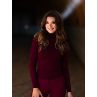 Pull col roulé tricoté Equestrian Stockholm femme Bordeaux Pull col roulé tricoté Equestrian Stockholm femme Bordeaux
