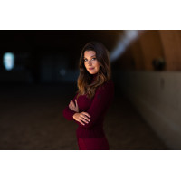 Pull col roulé tricoté Equestrian Stockholm femme Bordeaux Pull col roulé tricoté Equestrian Stockholm femme Bordeaux