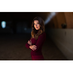 Pull col roulé tricoté Equestrian Stockholm femme Bordeaux Pull col roulé tricoté Equestrian Stockholm femme Bordeaux