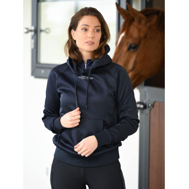 Sweat à capuche Equestrian Stockholm Ease femme Marine Bleu marine Sweat à capuche Equestrian Stockholm Ease femme Marine Bleu marine