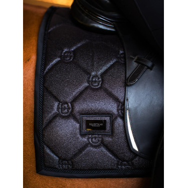 Tapis de dressage Equestrian Stockholm Tout noir scintillant Tapis de dressage Equestrian Stockholm Tout noir scintillant