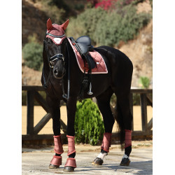 Tapis de dressage Equestrian Stockholm Rose amber Blanc