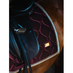 Tapis de dressage Equestrian Stockholm Cristal merlot or Bordeaux