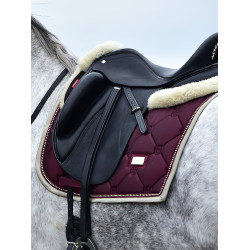 Tapis de dressage Equestrian Stockholm Cristal merlot or Bordeaux