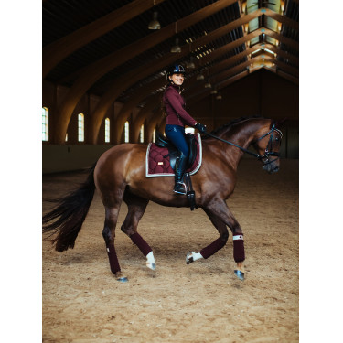 Tapis de dressage Equestrian Stockholm Cristal merlot or Bordeaux