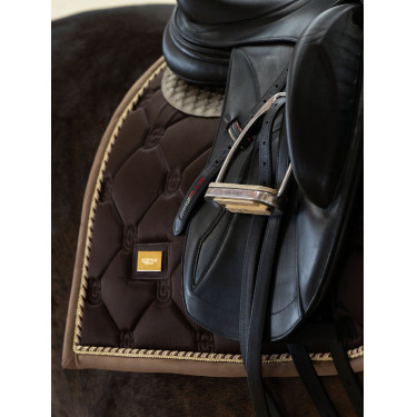 Tapis de dressage Equestrian Stockholm Marron doré