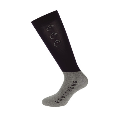 Chaussettes Equi-Theme Compet Marine / gris clair