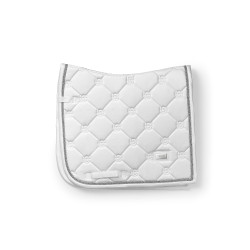 Tapis de dressage Equestrian Stockholm Blanc perfection argent