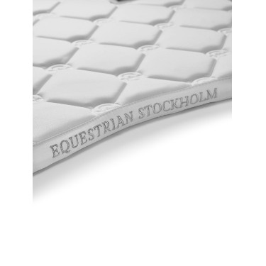 Tapis de dressage Equestrian Stockholm Blanc perfection argent