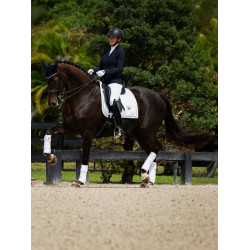 Tapis de dressage Equestrian Stockholm Blanc perfection argent