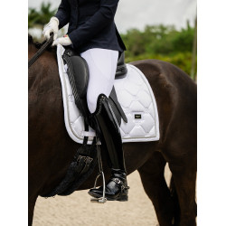 Tapis de dressage Equestrian Stockholm Blanc perfection argent