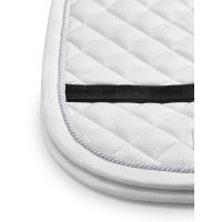 Tapis de dressage Equestrian Stockholm avec bandes Blanc Tapis de dressage Equestrian Stockholm avec bandes Blanc