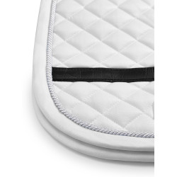 Tapis de dressage Equestrian Stockholm avec bandes Blanc Tapis de dressage Equestrian Stockholm avec bandes Blanc